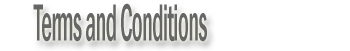 Terms and Conditions